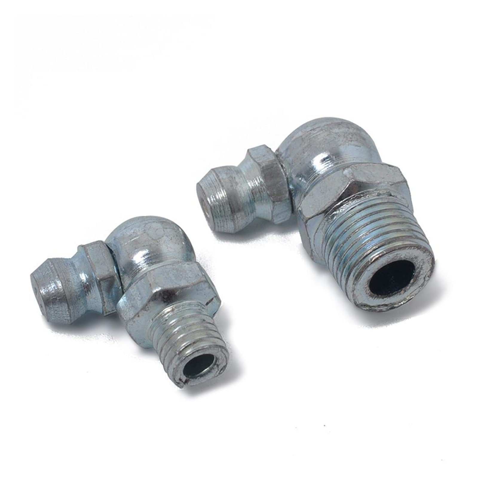 Zestaw mosiężnych smarowniczek, Asortyment smarownic 1/4 "1/8" 50 szt. Srebrny wtryskiwacz paliwa samochodowego Smarowanie hydrauliczne