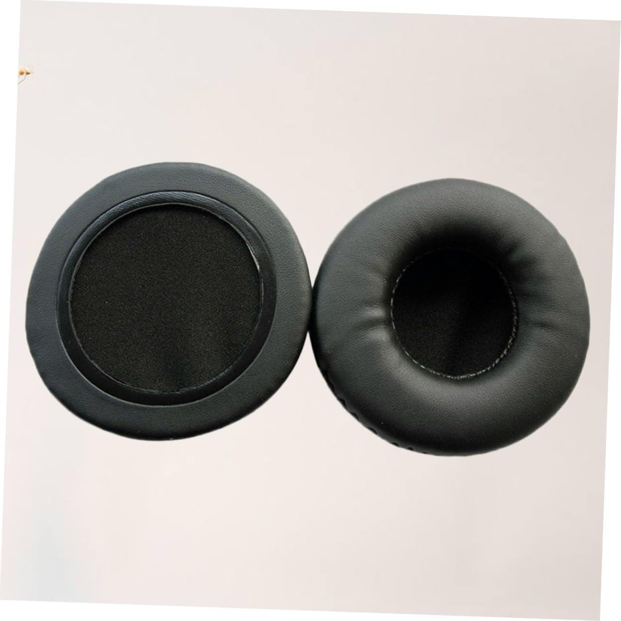 Headphone Earpads 7.5cm 2 Pack Leather Sponge Black Covers image 3