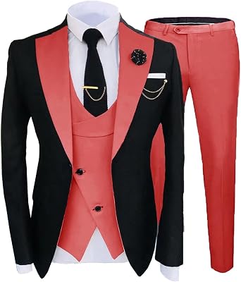 2024 Fashion Slim Fit Prom Suits for Men 3 Piece Elegant Groom Tuxedos for Wedding STXZ060