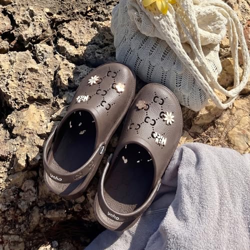 Image of YOHO Women's Clogs Mimo with Charms | Lightweight, Soft on Skin, Comfortable & Waterproof Monsoon Sandals | Everyday Use Footwear for ladies & Girls