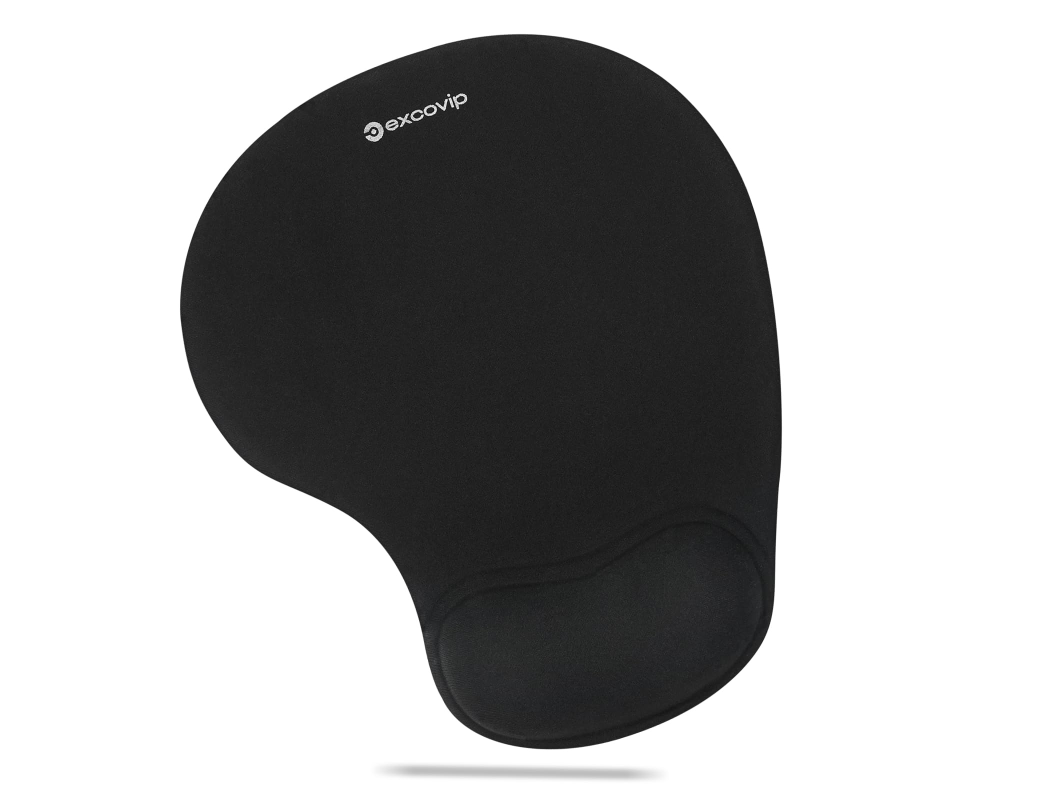 excovipマウスパッド リストレスト一体型リストレス 人間工学手首クッション 滑り止め 水洗い 耐久性良い ブラック 0236