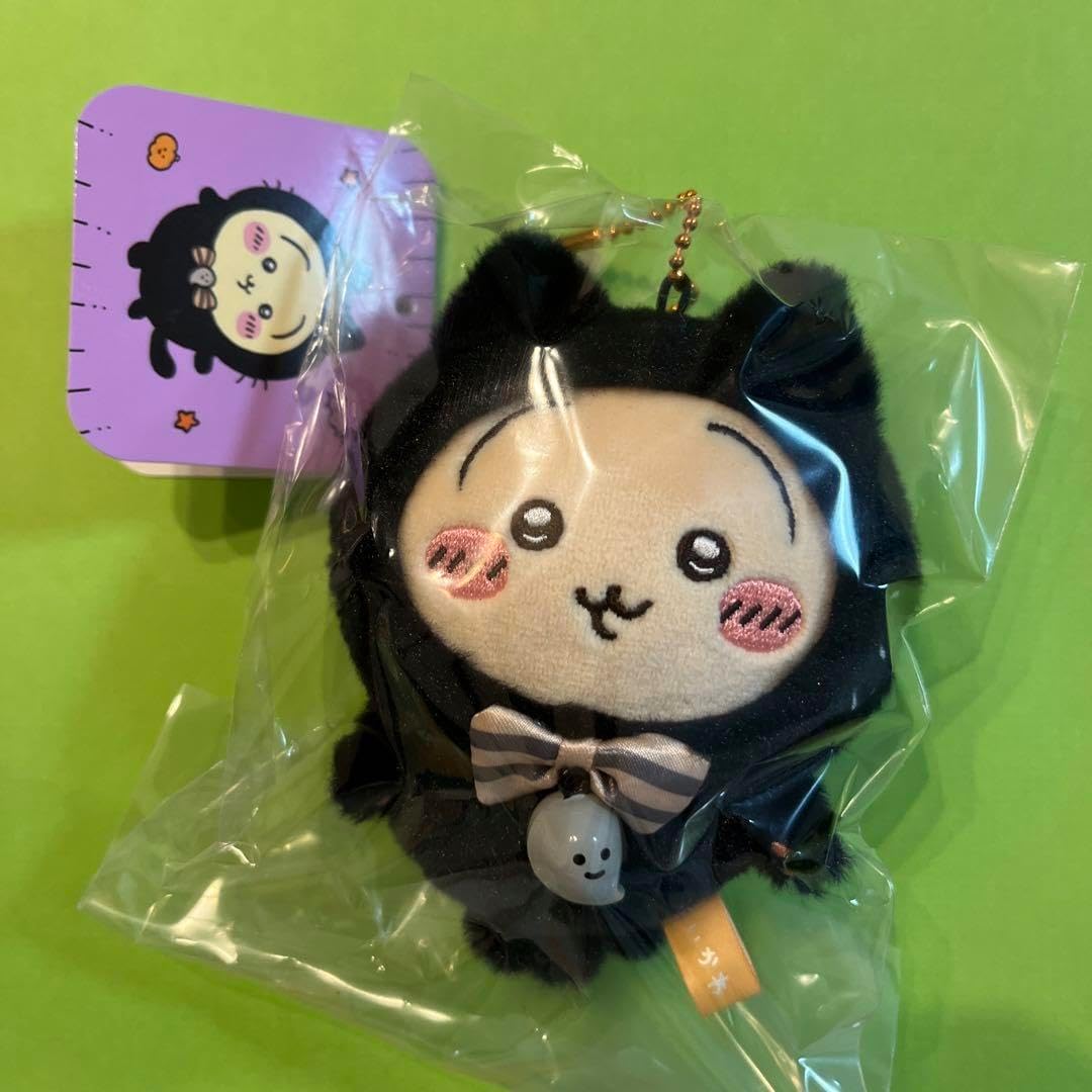 ちかわ 黒猫のマスコット （うさぎ） ハロウィンにピッタリの