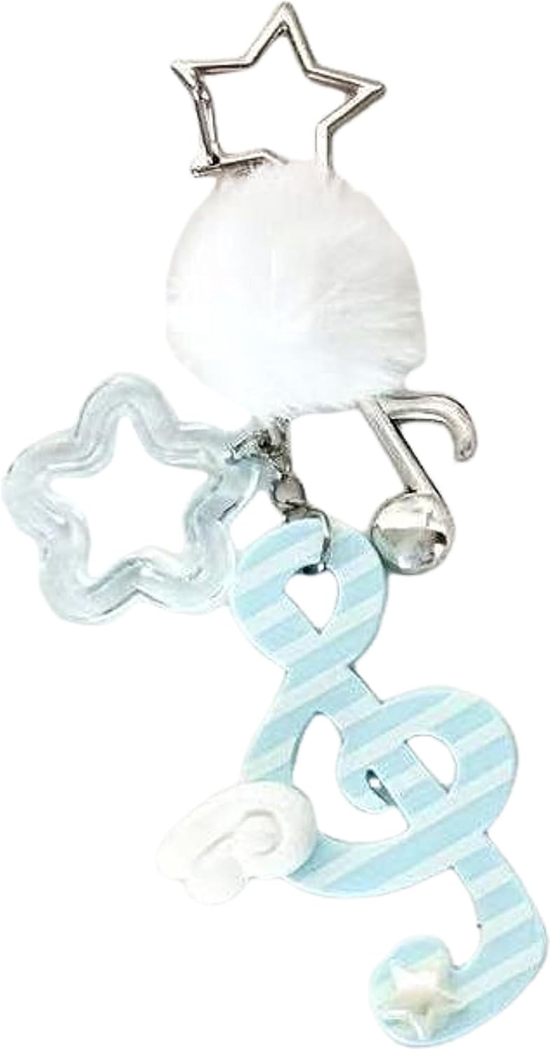 Y2k Music Keychain Cute Bag Accessories Cutecore Preppy Aesthetic Stuff Vintage Indie Handbag Backpack Purse Charm