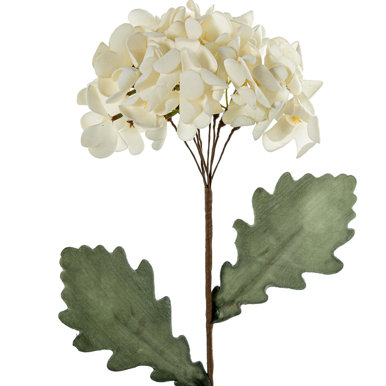 Feuilles artificielles DRW en mousse EVA de qualité supérieure blanche 70 cm
