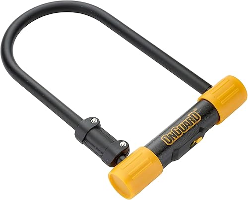 OnGuard Bulldog LS U-Lock - Grillete de acero endurecido de 0.512 in con bloqueo de doble perno X2P, núcleo de cilindro Z y marco extendido de