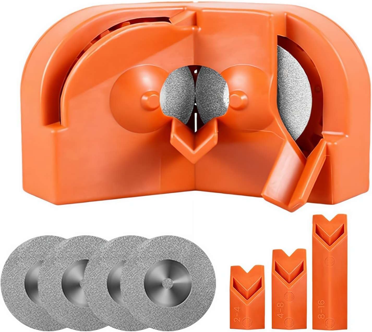 Drill Bit Sharpener, Portable Drill Bit Sharpener, Multipurpose Drill Bit Grinding Sharpener with Grinding Wheels for All Bits(5/64''- 5/8''),Afilador De Brocas,Knife Sharpener Tool