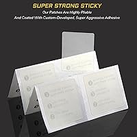 Vista 3 de Paquete de 2 parches de reparación de pinchazos de neumáticos de bicicleta, 16 parches autoadhesivos y 2 raspadores en total para reparación