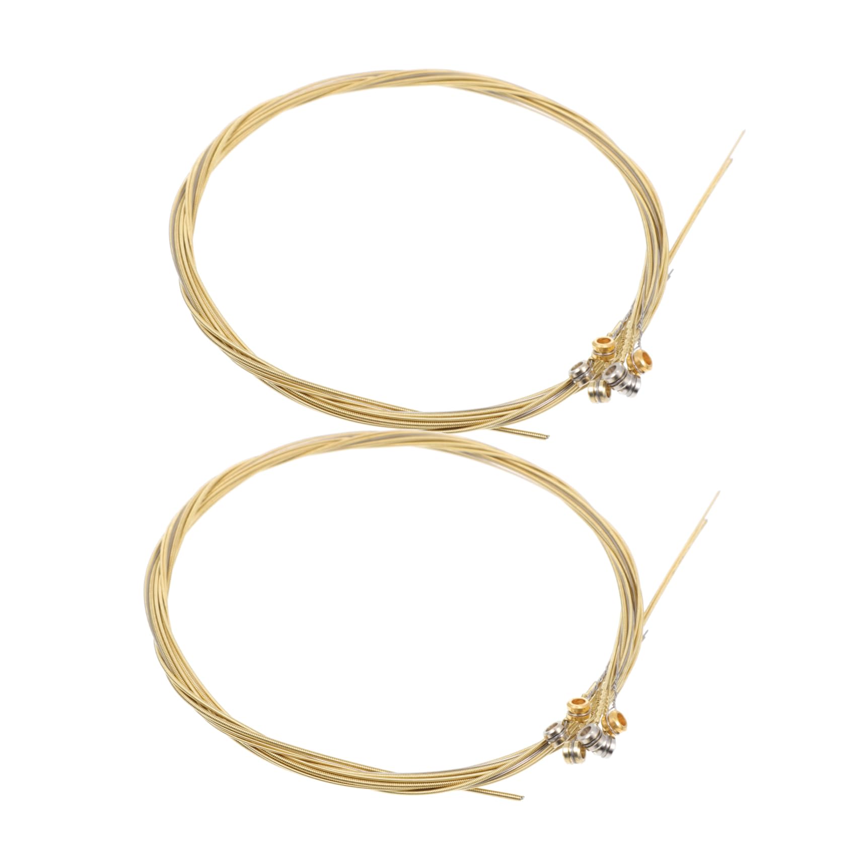 ifundom 12Pcs Rust Folk Guitar Strings Durable Guitar Strings for Musicians for Acoustic and Classical Guitars Performance with