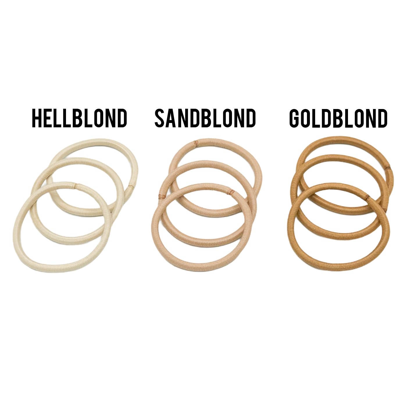 HAARallerliebst Thick Hair Bobbles (Pack of 10) Beige 4.5 mm for Blonde Hair Including Storage Box (4.5 mm, Beige; Box Colour: Pink) - Image 3