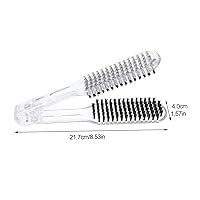 Vista 6 de Peine alisador de cabello para mujer, cepillo de abrazadera con función de calentamiento rápido, adecuado para todos los tipos diseñado para estilos