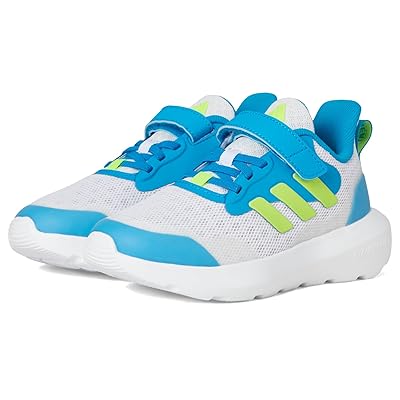 adidas Kids FortaRun 3.0 Elastic Lace Sportswear Shoes (Little Kid) Kids Shoes Dash Grey/Lucid Lemon/Solar Blue