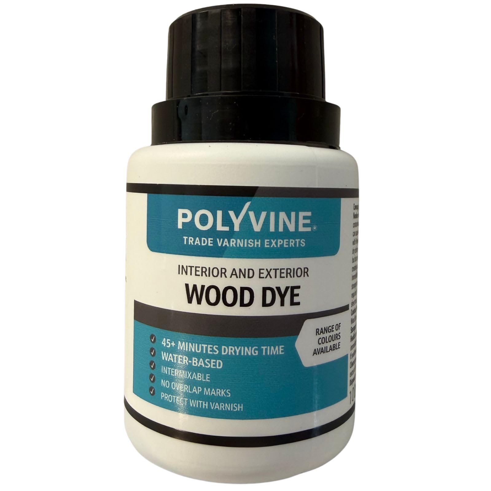 Polyvine Wood Dye – Interior Exterior Wood Colour Restorer – Quick Drying, Water Based Intermixable Woodwork Sealer Any Colour for Furniture, MDF, Ply, Hardwood, Softwood - Mahogany, 100 ml