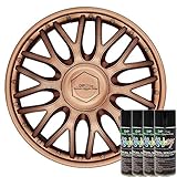 KandyDip® Sprühfolie HOT Cappuccino Flüssiggummi Felgenfolie Spraydosen Sets+2K, (2X Effekt, Matt)