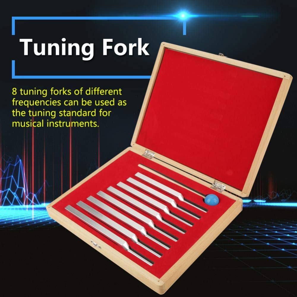 Amazon.co.jp: チューナー 音叉 音叉セット 8つセット アルミニウム