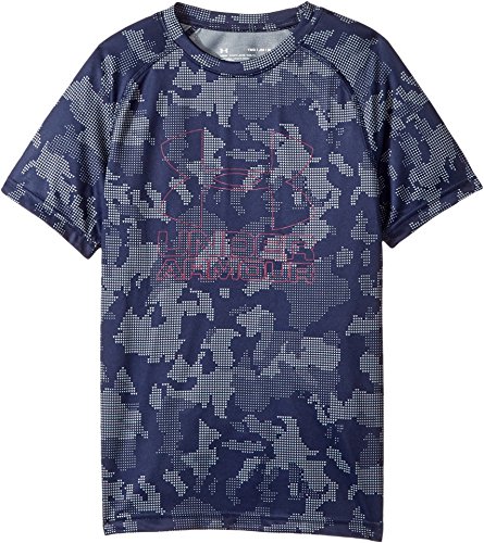 T-shirt Under Armour garçon grand logo imprimé hybride coton sport