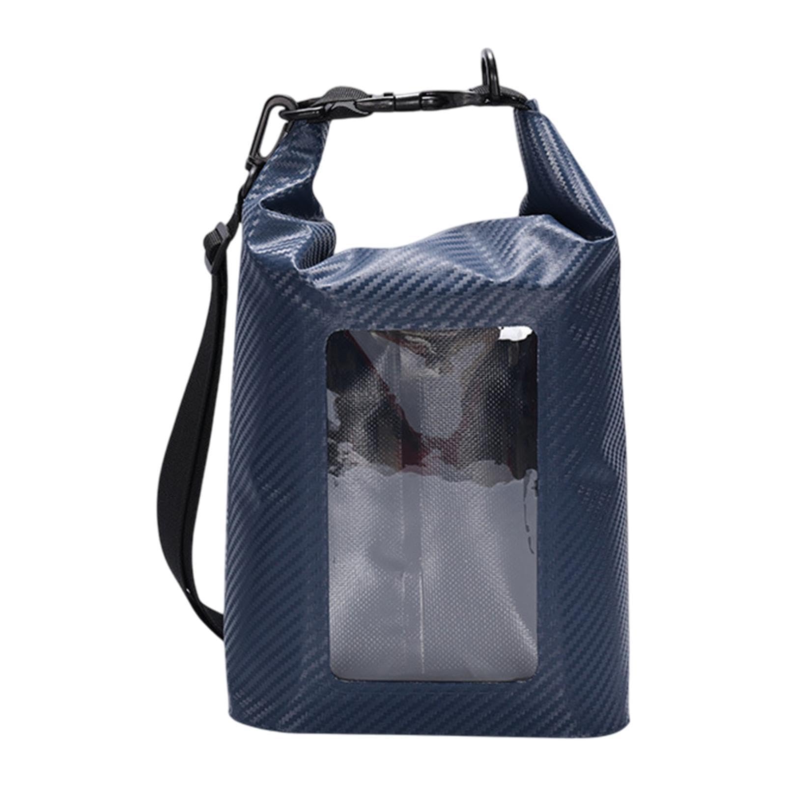 SNAPPSY Waterproof Phone Pouch 5L Outdoor Sack Dry Bag for Trekking Drifting Boating Dark Blue-image-12