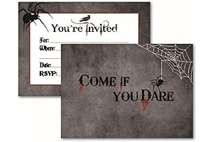 Charmed By Dragons: Come If You Dare Halloween Party Invitations