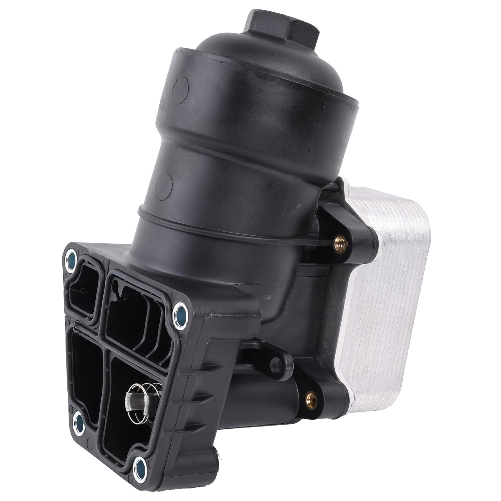 03L115389B - Carcasa de filtro de aceite con enfriador de aceite + filtro de aceite + carcasa de repuesto para A1 A3 A4 A5 A6 Q3 Q5 TT Golf VI Passat Polo Scirocco Transporter V Superb II Yeti Leon
