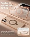 AIBEX Back Cover for Apple iPhone 15 Pro MagSafe Compatible with OStand Ring Kickstand Magnetic Metal Alloy Ring | Wireless Charging | Slim Thin Scratch Resistant Armor | Shockproof Protective - Brown gallery image