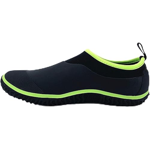 SYLPHID Men's Garden Shoes Women's Rain Shoe Waterproof Neoprene Camp Booties for Camping, Lawn Care, Gardening and Yard Work