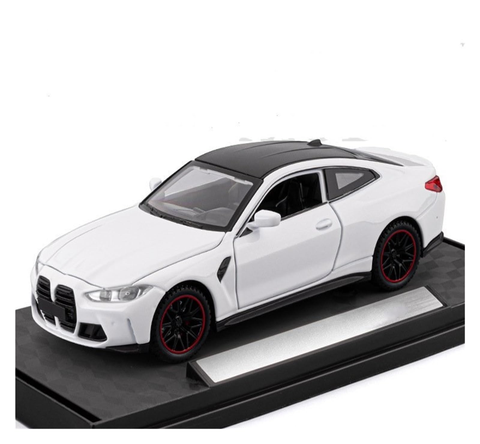 AUDSNI Die-Cast Diecast Car Model 1:32 For BMW M4 Alloy Die Casting Model Car Ornaments(White)