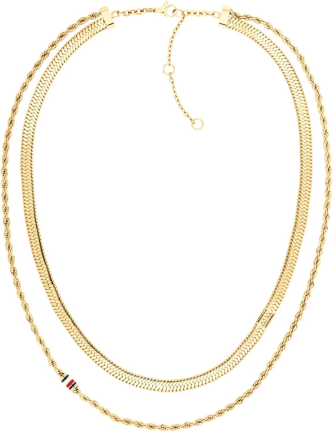 Tommy Hilfiger Women's Layered Set Collection - Gold Plated Necklace and Bracelet