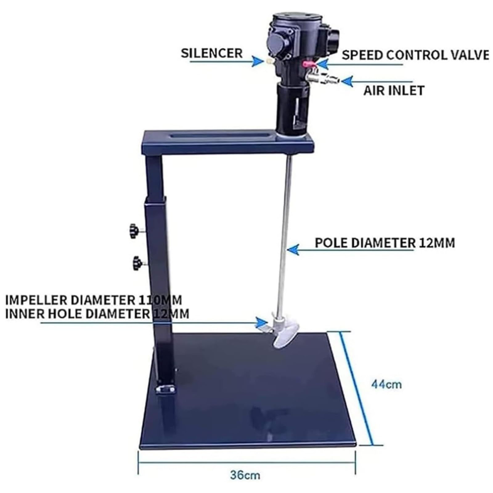 Máquina De Mezclador De Pintura Automática Neumática, Batidora De Elevación De Líquido De Pintura De 5 Galones/20l,Herramienta De Mezcla De Mezcla De Tinta,B