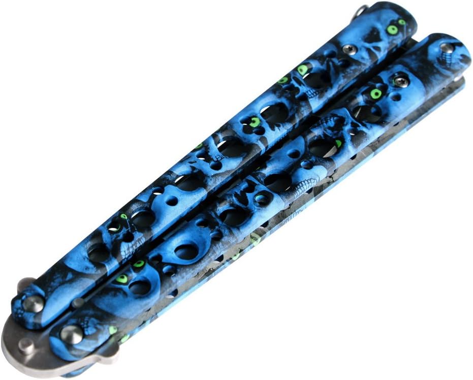 Andux Folding Camping Tool Stainless Steel Outdoor Tool HDD08 (Blue)