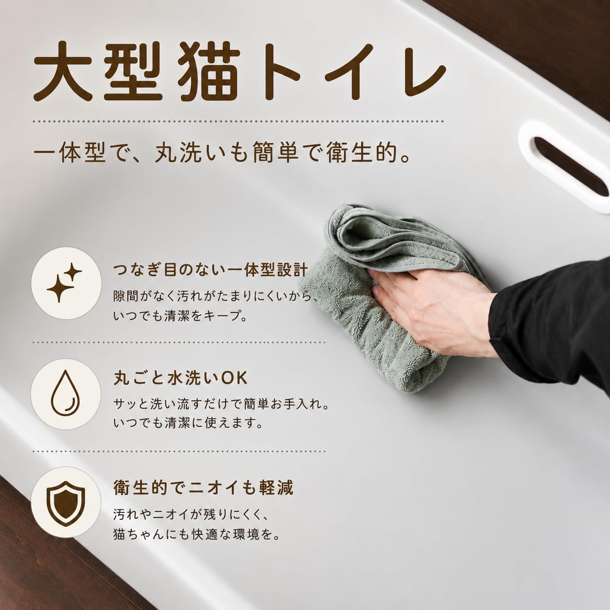 Amazon | 猫トイレ 大型トイレ 65サイズ 82サイズ 猫トイレ 大きい