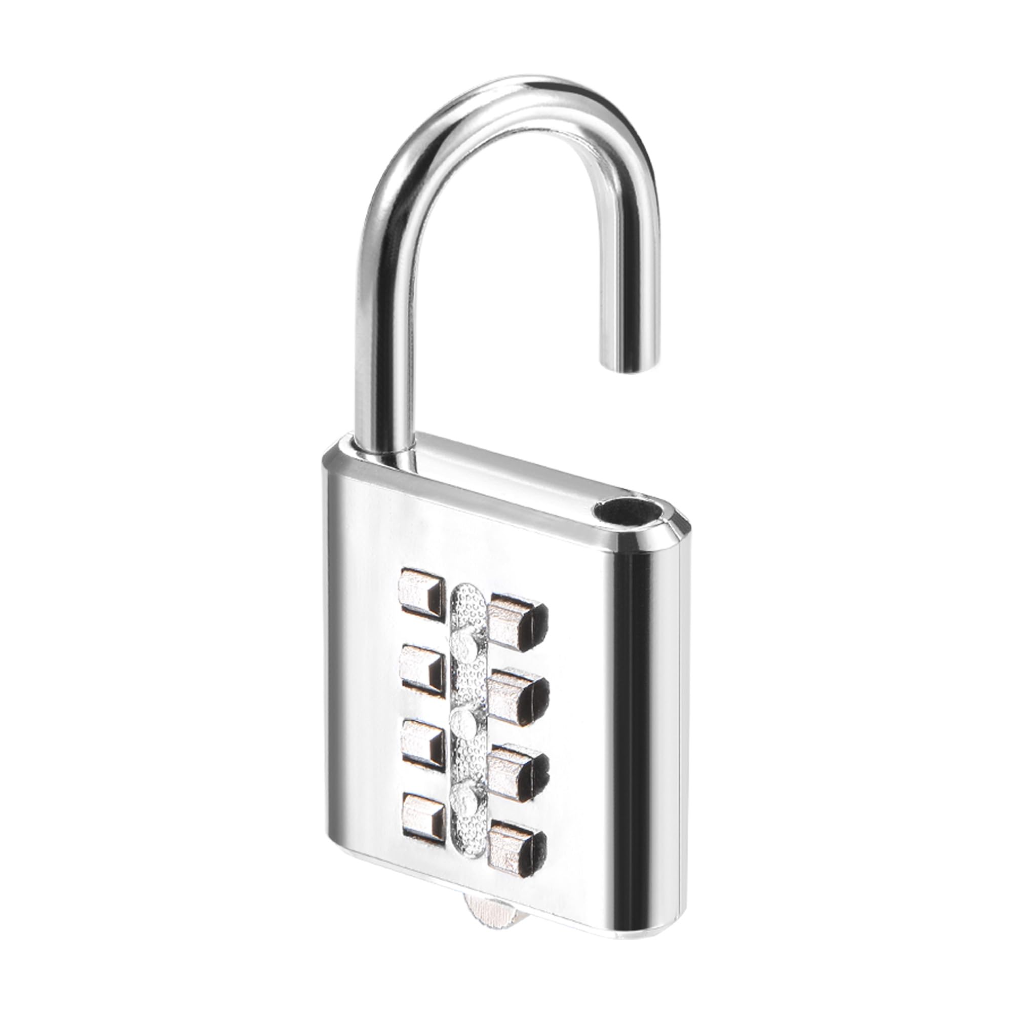 M METERXITY 8 Digit Combination Padlock, Zinc Alloy Indoor Outdoor Padlock, Push Button Lock