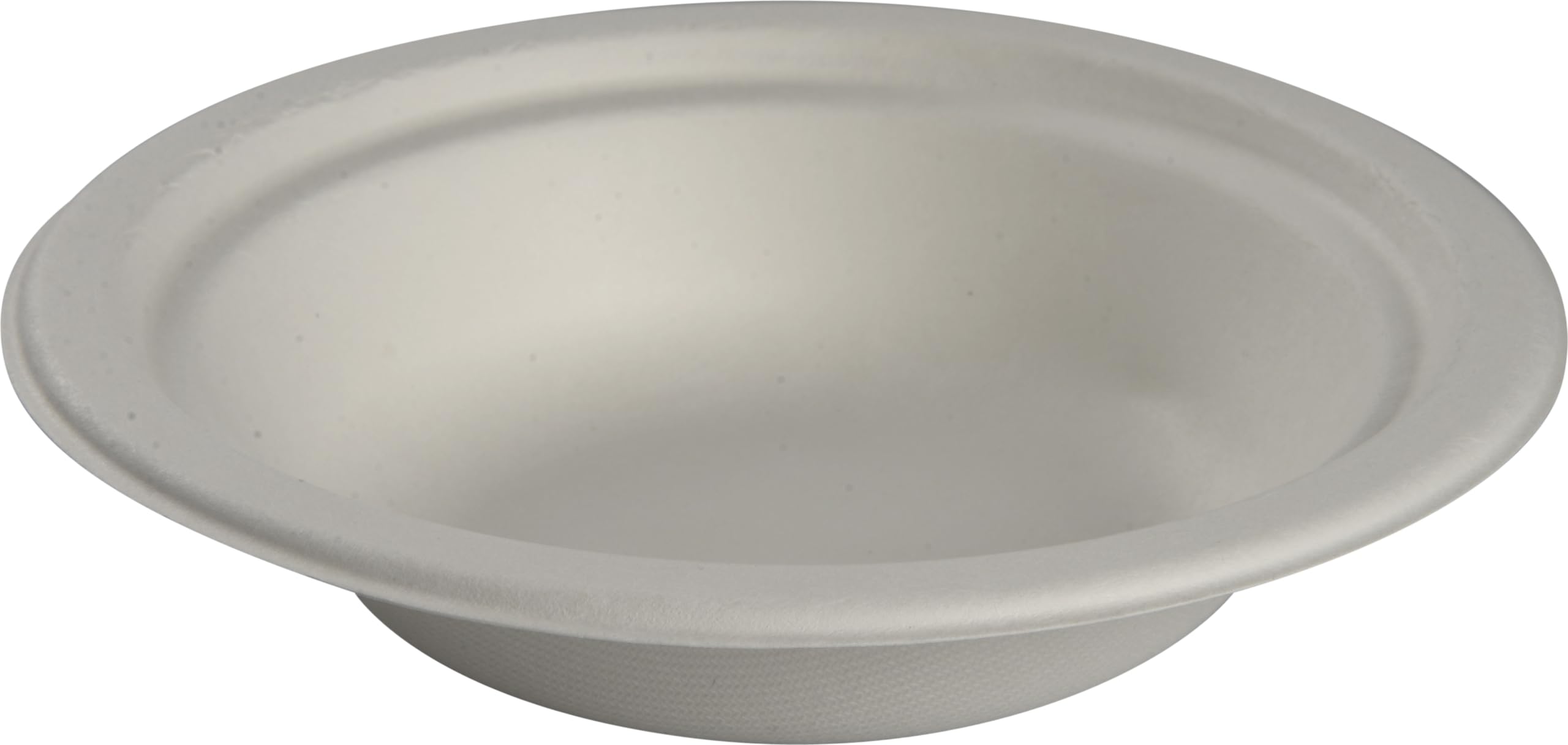 Abena Gastro Disposable Bowls | 400 ml | White Bagasse Sugarcane | Biodegradable and Compostable Bagasse Bowls | Pack of 50 | Disposable Party Bowls | Eco Labelled Bowls