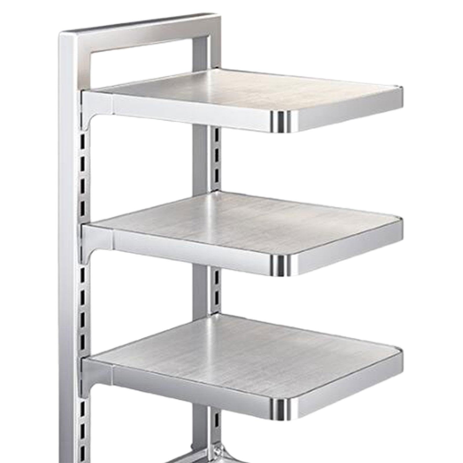Estante Organizador para Sartenes Y, de Acero Inoxidable, Ajustable, con Estructura Robusta, Ideal para Colocar sobre La Encimera, tal como se describe, 4 Niveles