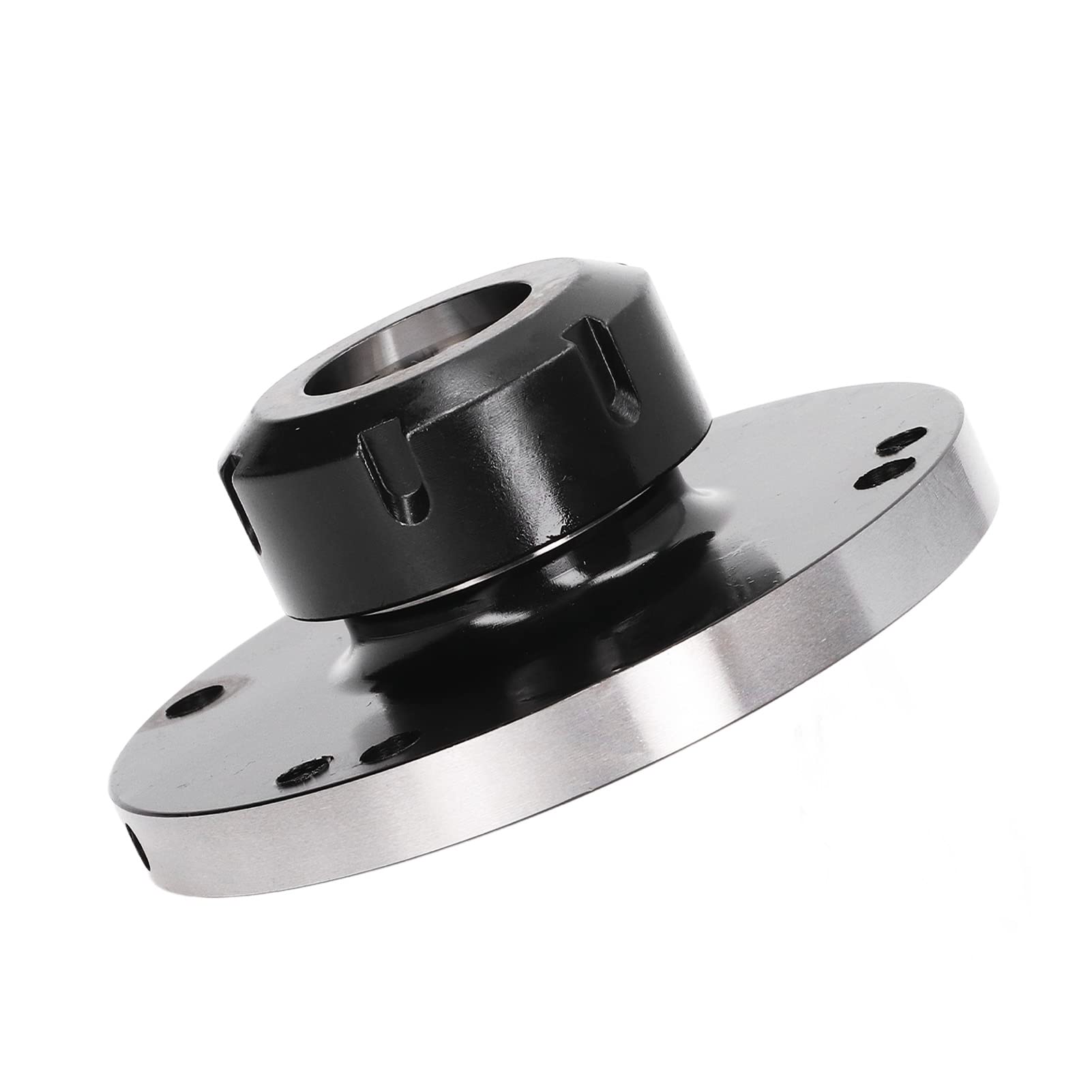 Uchwyt Tulejowy 125 Mm Tokarka Tuleja Zaciskowa do Frezowania Uchwyt Tulejowy 7 Otworów Stal Węglowa Dokładność 0,005 Kompaktowy Rozmiar z Mocowaniem Płyty Mocującej do Tokarki