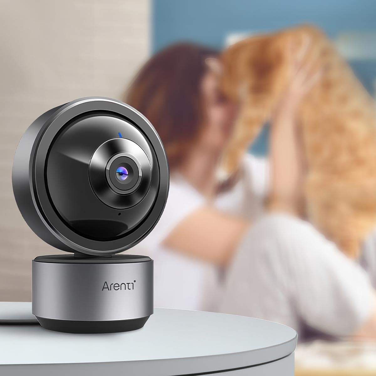 ARENTI DOME1-N Inteligentna kamera wewnętrzna 5 MP Wi-Fi z funkcją obrotu i przechylania, noktowizorem, dwukierunkowym dźwiękiem i rozpoznawaniem opartym na sztucznej inteligencji