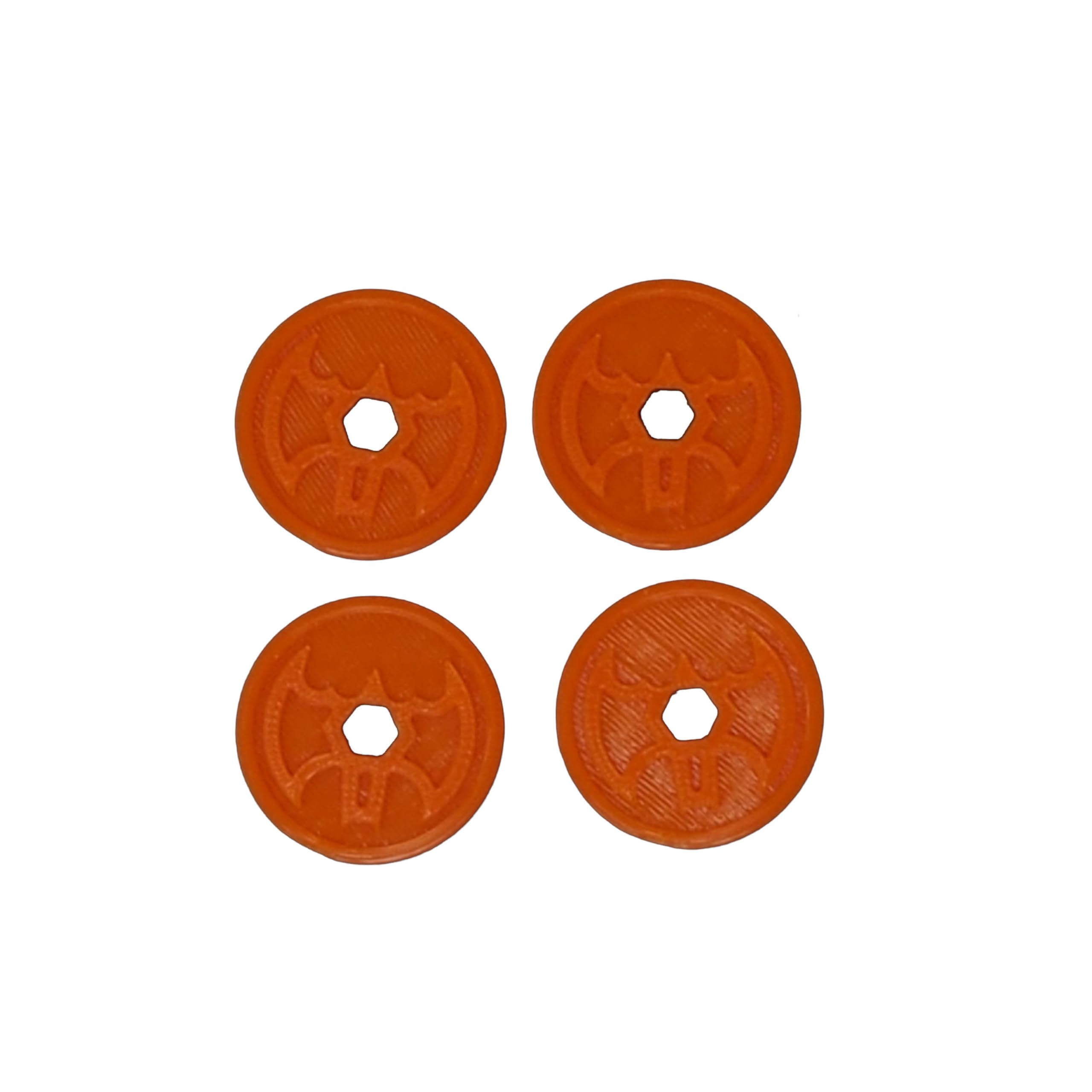 eTech4Us Set of 4 Orange Replacement Disc Part for Imaginext Batbot Bat-Tech - Image 2