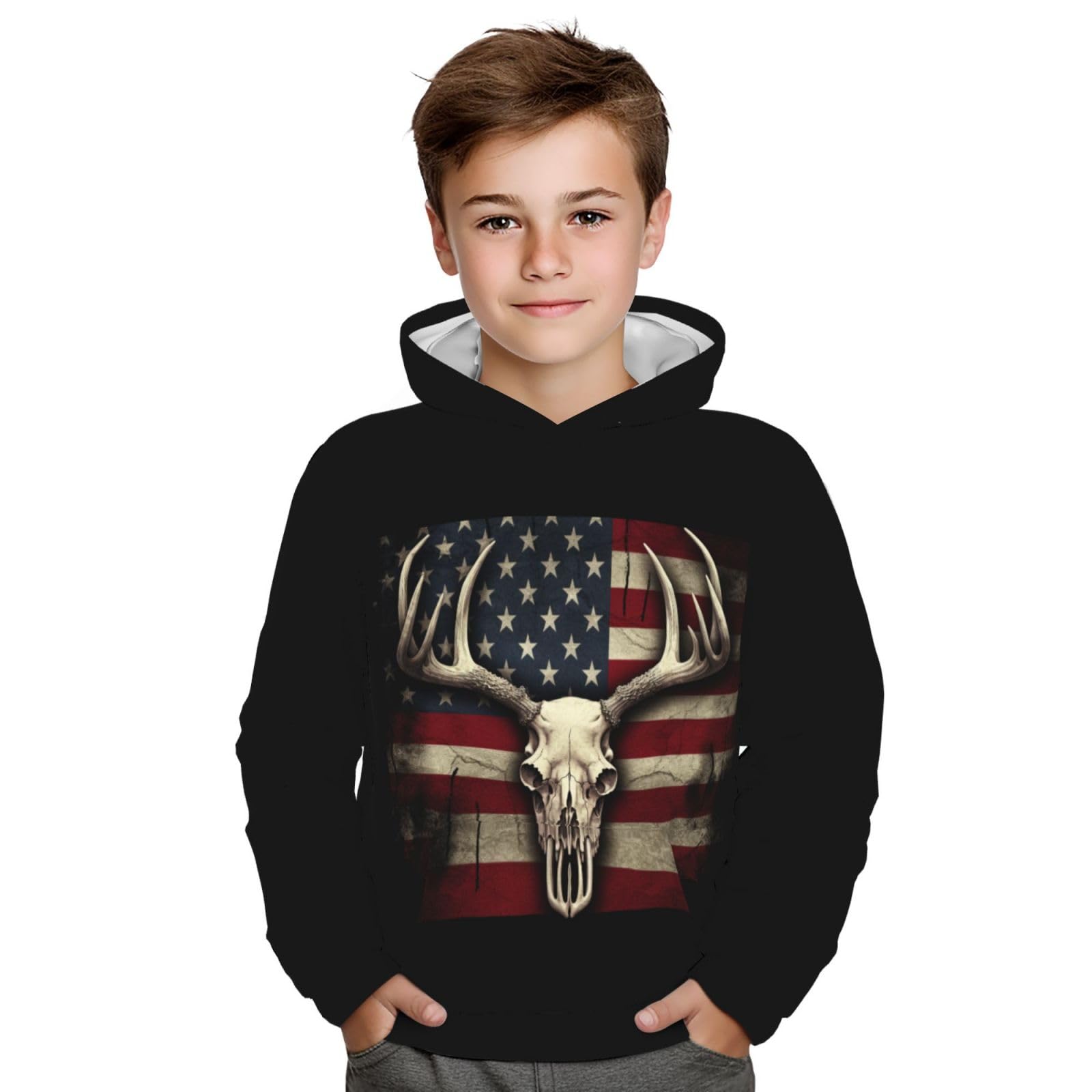 Boy'S Sweatshirt Fleece Hoodie Blend Hooded Sweatshirt Plush Pullover Hoodie Size For Boys And Girls