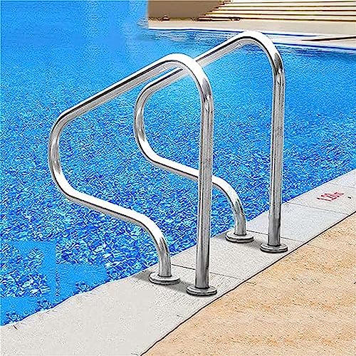Barandal para piscina de acero inoxidable pulido 3 curvas miniatura 6