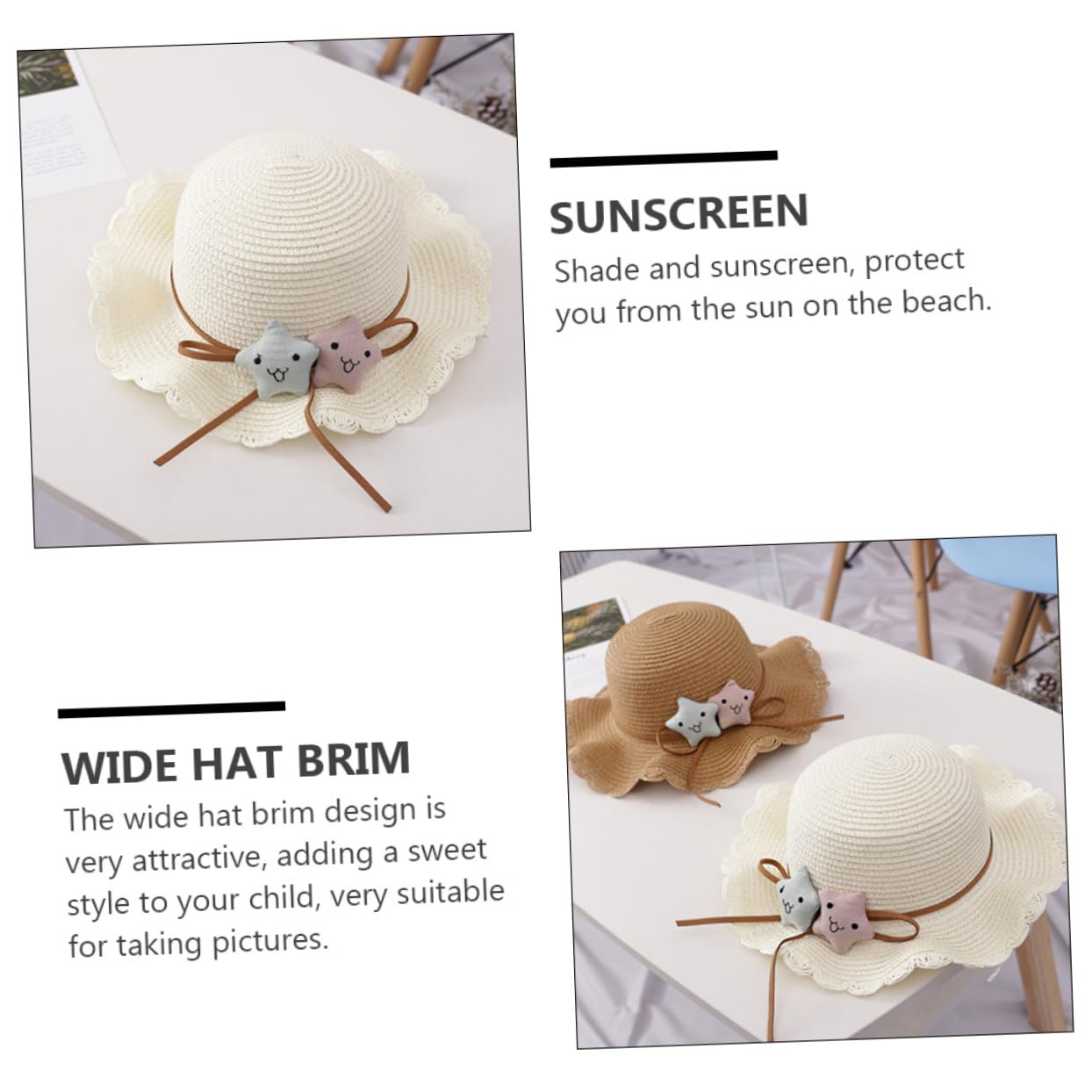 Veemoon 1pieza Sombrero De Protección Solar para Niño Niña Ligero y Transpirable para Actividades Al Aire Verano