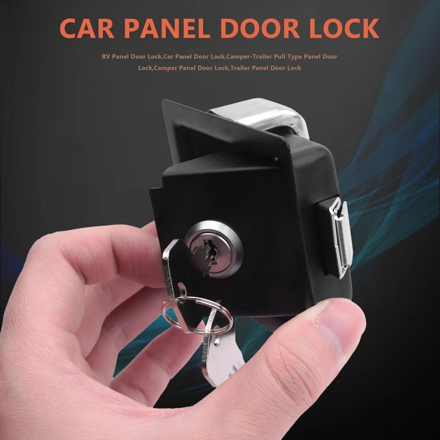 Rv Car Paddle Entry Door Lock Latch Handle Camper-Trailer Pull Type Panel Door Lock 1Pcs