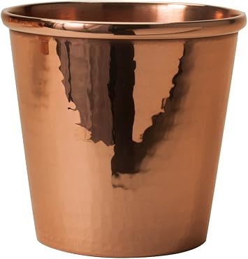 Sertodo Copper Apa Cup | Single, 12 fl oz | Handcrafted, Durable, Artisan Quality Drinkware | Ayurvedic Beverage Serving | Elegant Kitchen and Barware