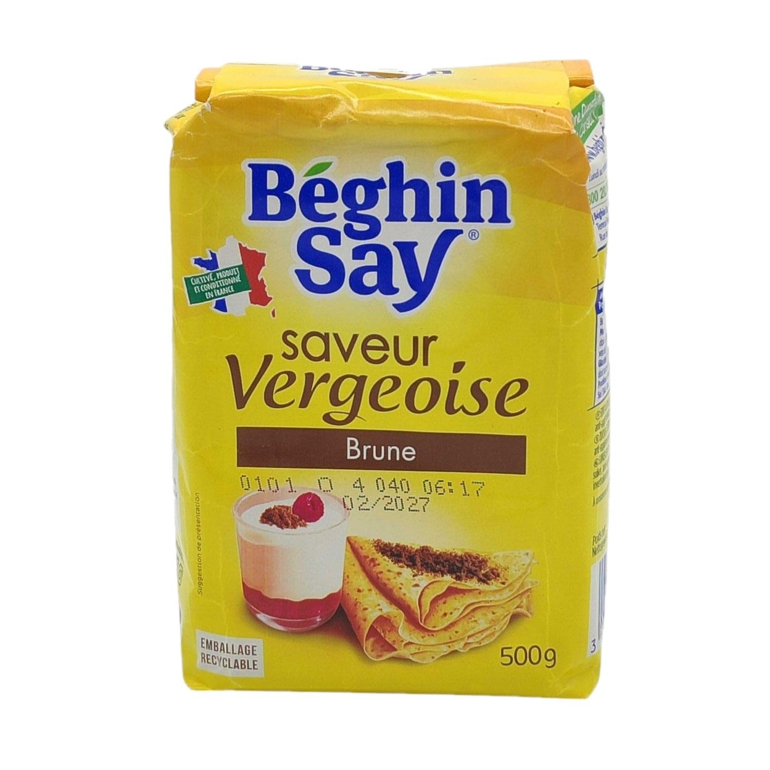 Zestaw 10x brązowy cukier vergeese - opakowanie 500g