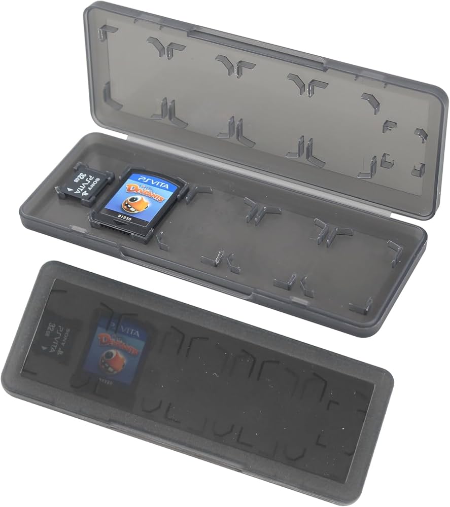 Amazon | OSTENT 収納ボックス 10in1 ゲームメモリーカードホルダー