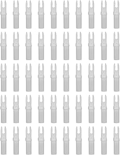 50 Packs .244/6.2mm Archery Arrows Nocks S Plastic Arrow for Carbon Arrows for Archery Hunting