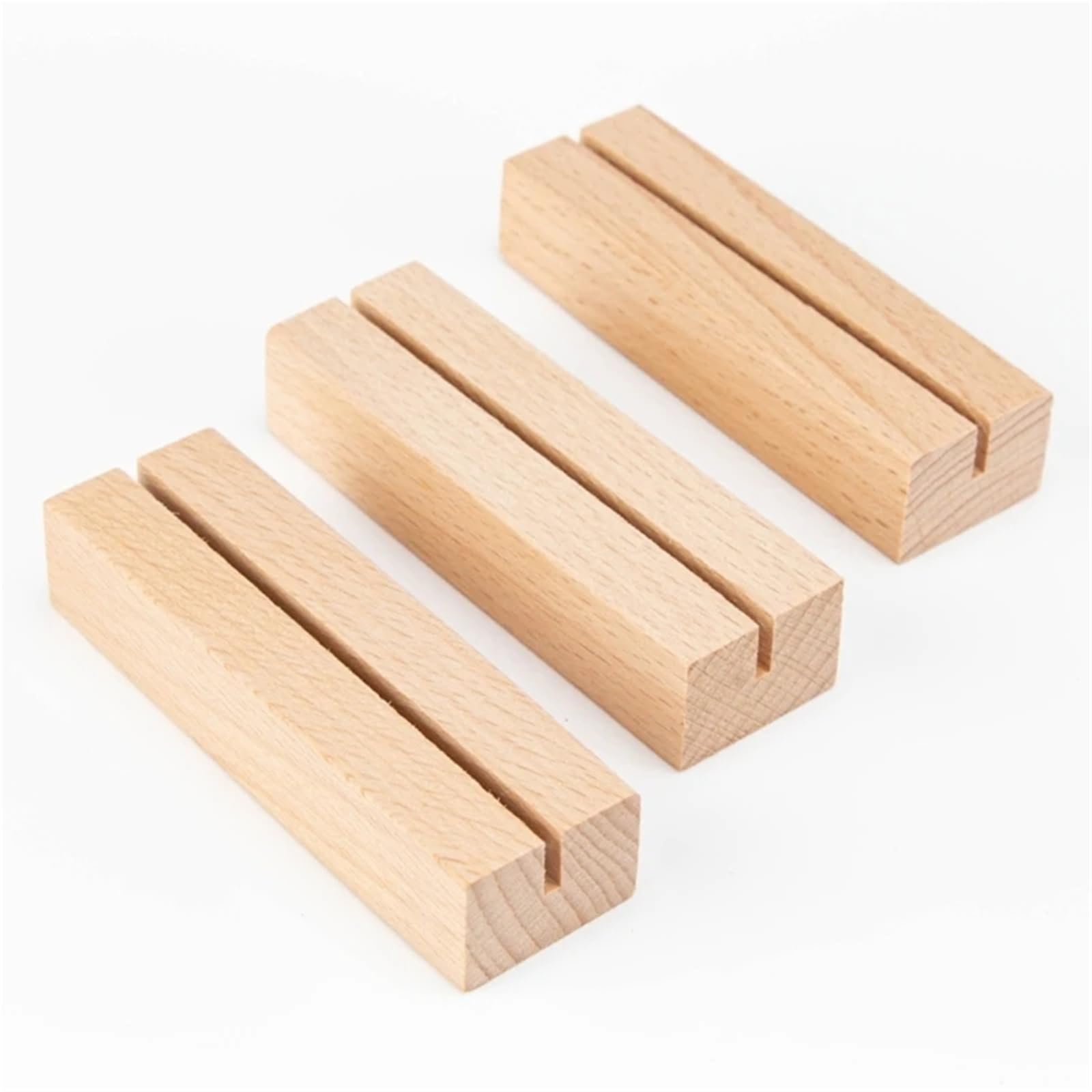 Tischkartenhalter aus Holz, Tischkartenhalter, Tischnummernhalter, Schilderständer für Hochzeitstisch, Namennummer, Bilder, 20 Stück
