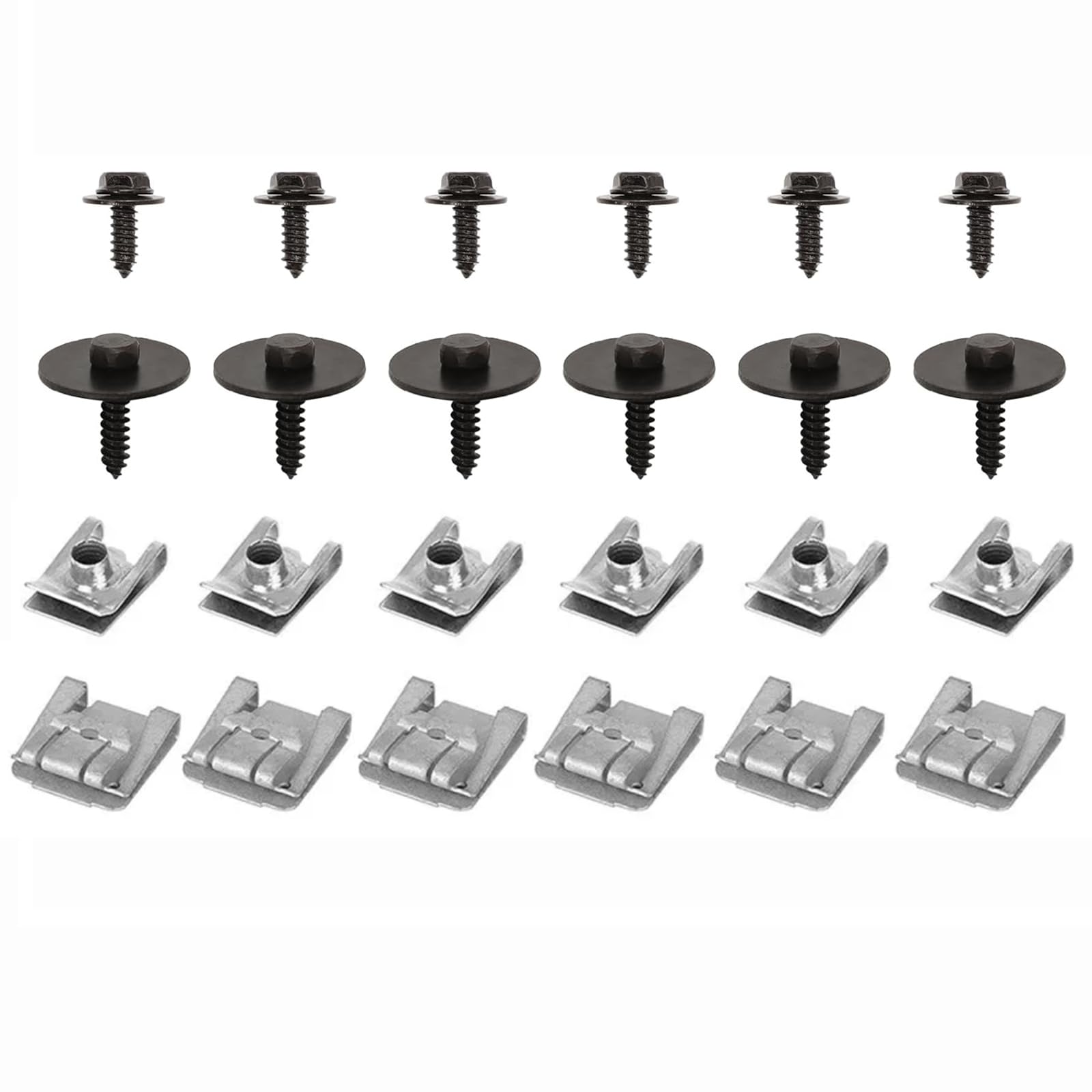 24 x zabezpieczenie silnika, klips mocujący, ochrona podwozia, ochrona przekładni, klips mocujący, śruba do klasy C W204, W203, S204, S203, S203, klasa E, W211, S211, CLS C219