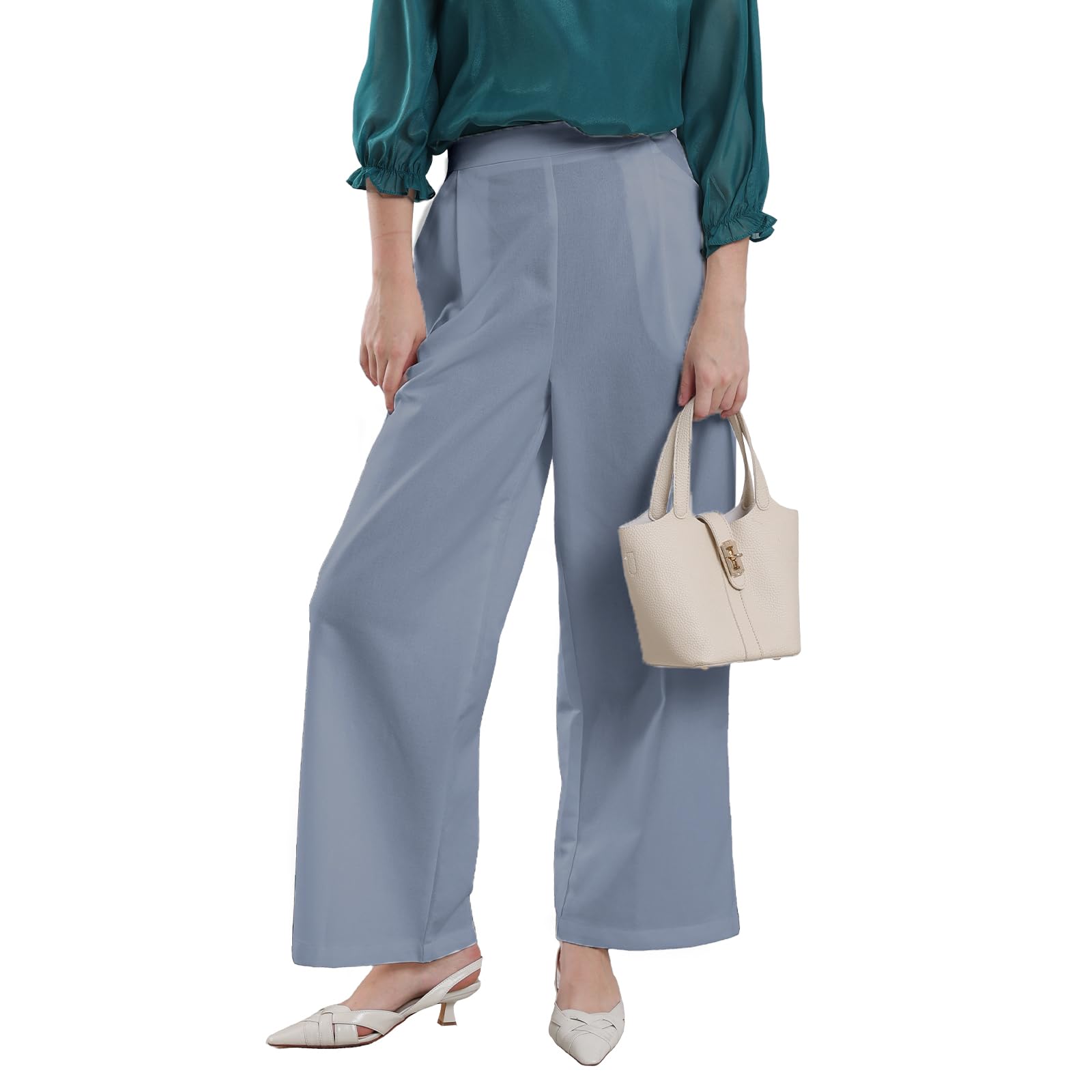 Women Linen Pants Wide Leg Casual Pants Cotton Linen Lounge Summer Pants with Pockets Black S