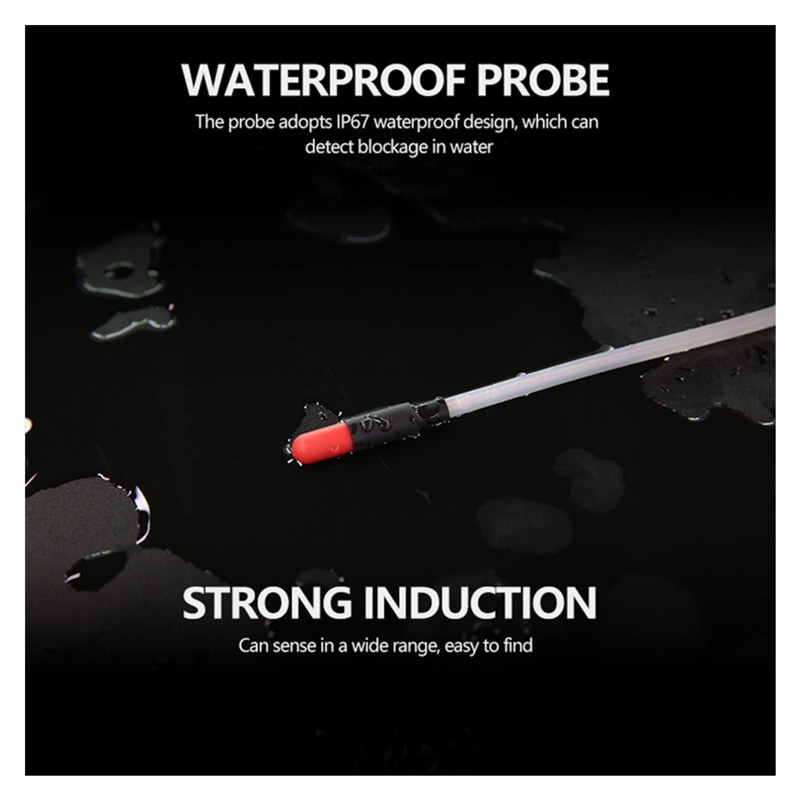 Detector de Pared, Detector de bloqueo, buscador de tuberías de hierro de PVC, escáner de pared, instrumentos eléctricos impermeables(30m)