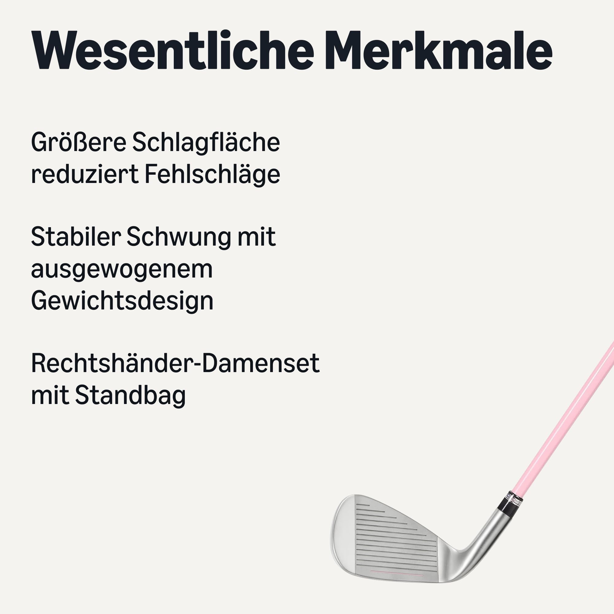 Amazon Basics Golfschlägerset, 6-teilig mit Standtasche, übergroße Schlagfläche, niedriger Schwerpunkt