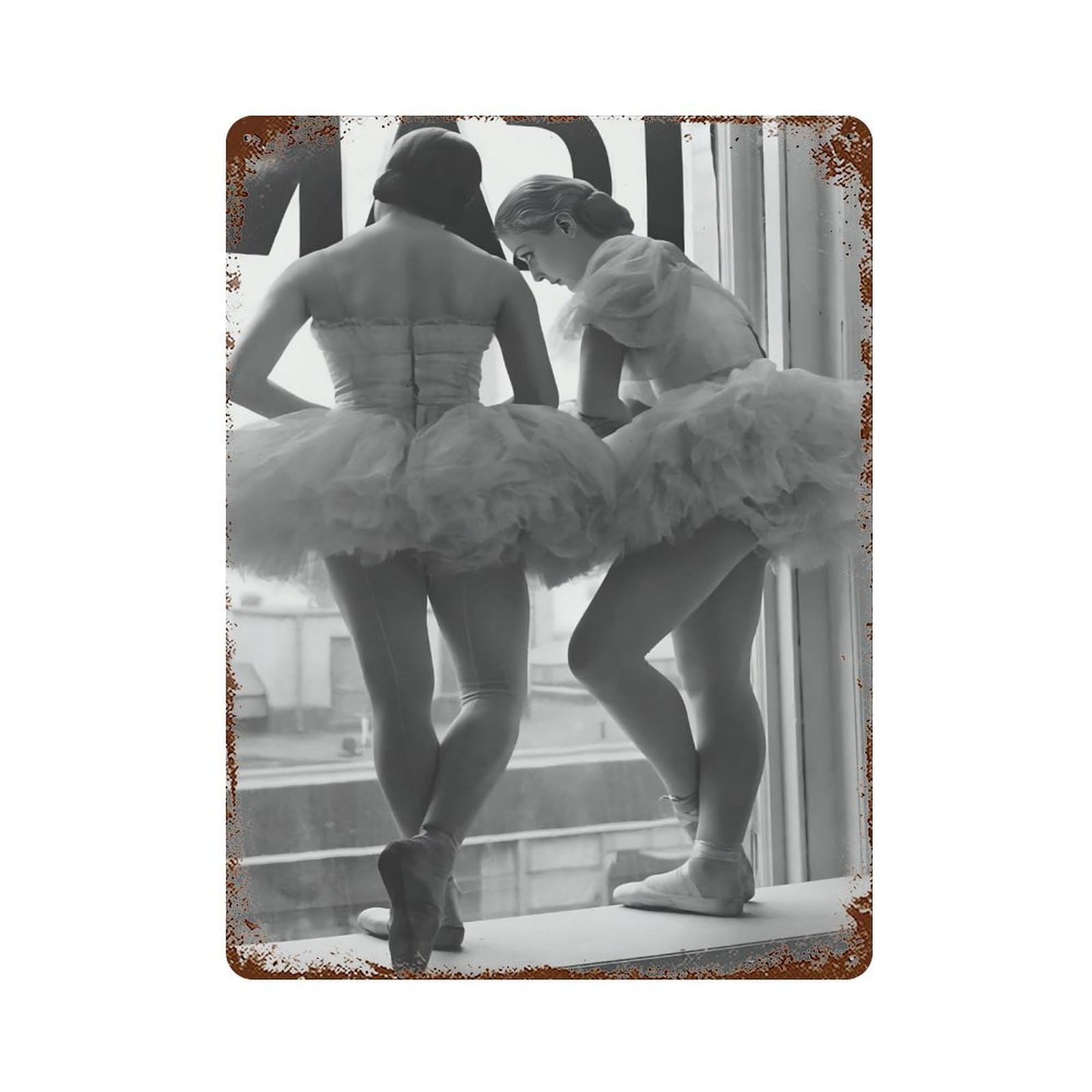 xiaoxiaoshen Ballerina Dancer Vintage Wall Decor Art Metal Tin Poster Modern Home Decor Art Home Bar Shop Decorations Vintage Sign 40x30cm