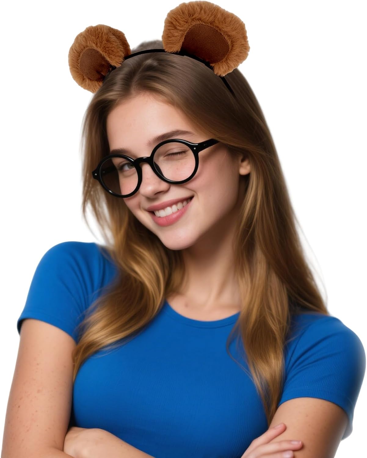 Bear Ears, Animal Ears Headband Plush Halloween Headwear Xmas Themed Party - Image 5